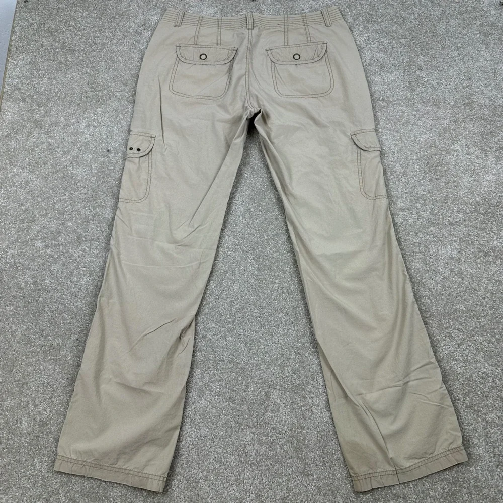 Converse One Star Khaki Cargo Pants Womens Sz 10 Tan Cotton Straight Leg Utility
